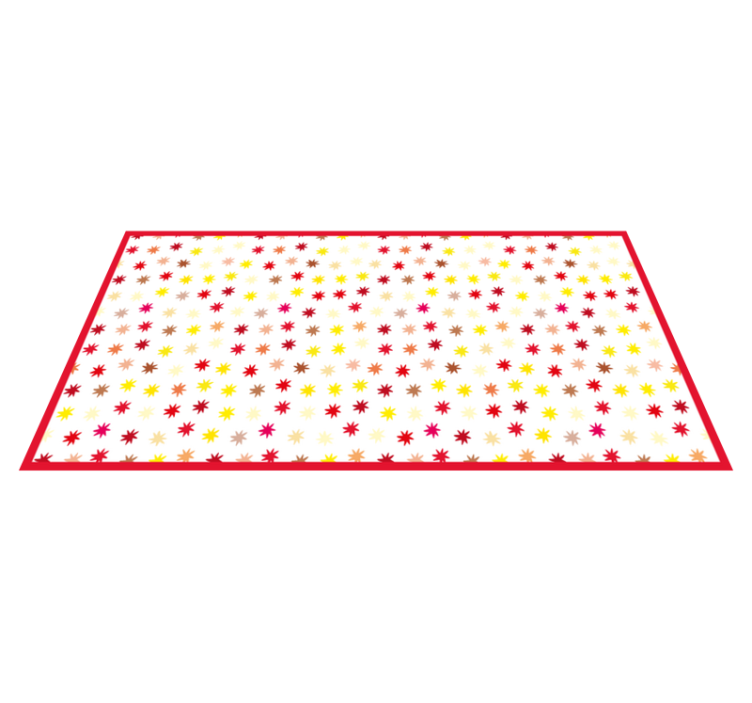 Alfombra vinílica infantil motivo de estrella vibrante - TenVinilo
