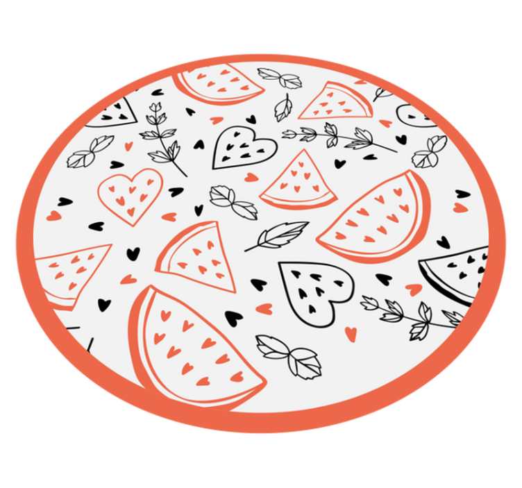 Alfombra vinílica infantil patrones de corazones dulces - TenVinilo