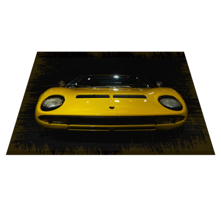 Alfombra vinílica vintage Lamborghini miura - TenVinilo