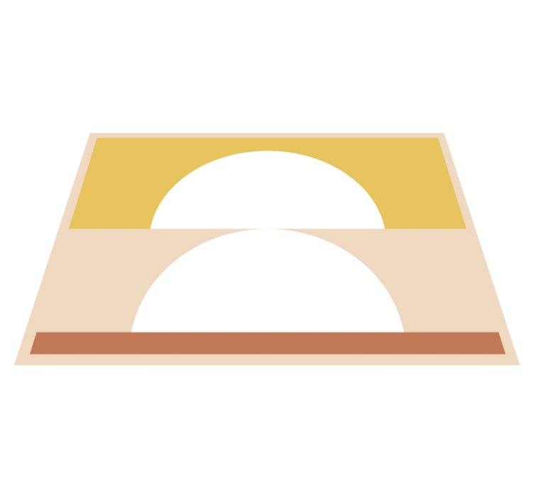 Alfombra vinílica minimalista minimalismo circular - TenVinilo