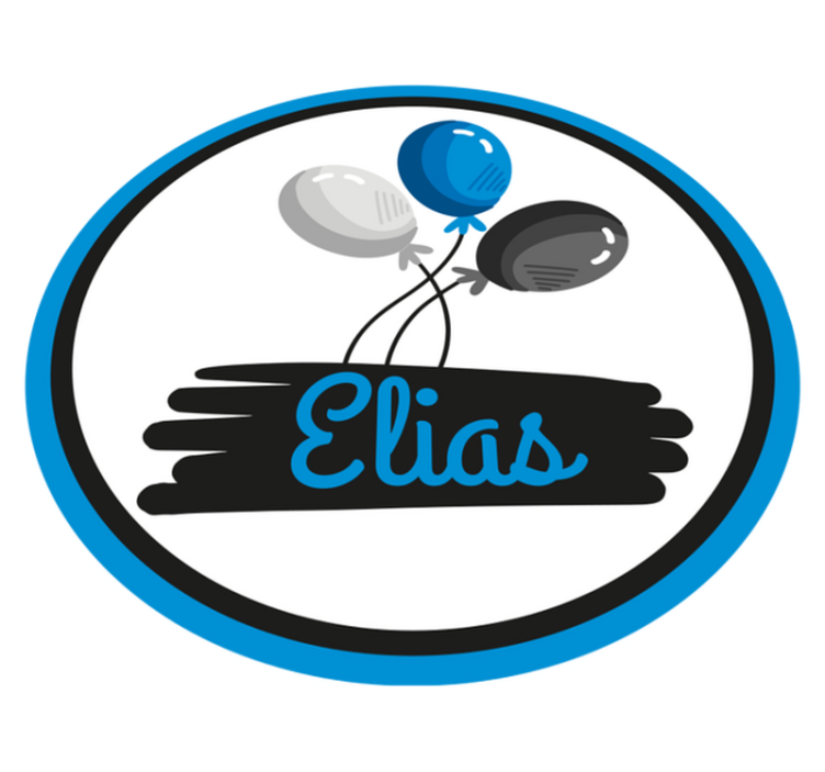 Alfombra vinílica infantil globos grises y azules - TenVinilo