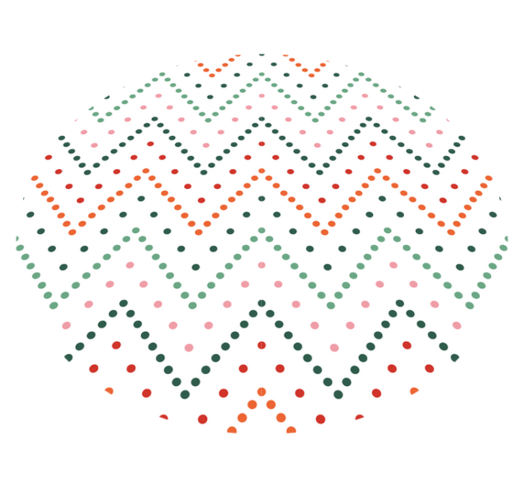 Alfombra vinílica de estrellas patrón de puntos chevron - TenVinilo