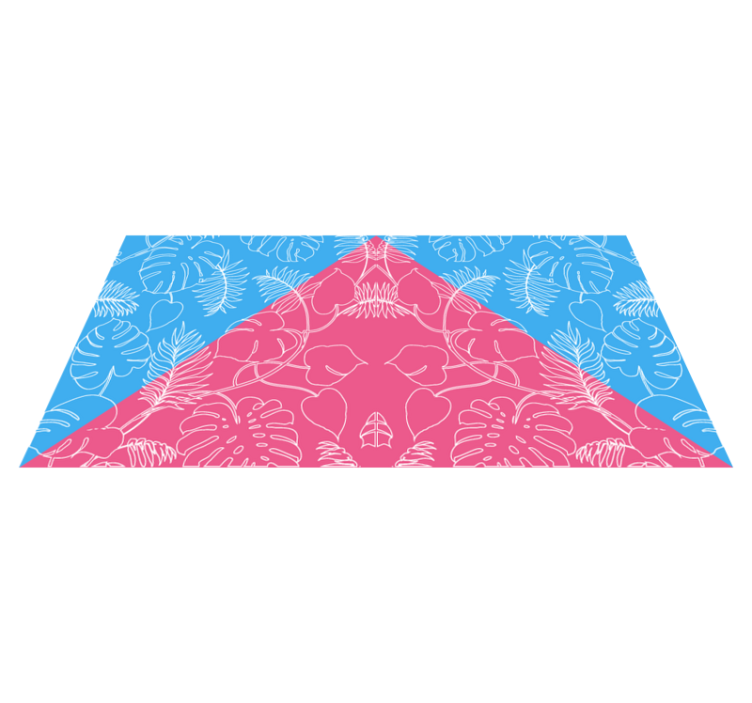 Alfombra vinílica naturaleza hoja tropical - TenVinilo