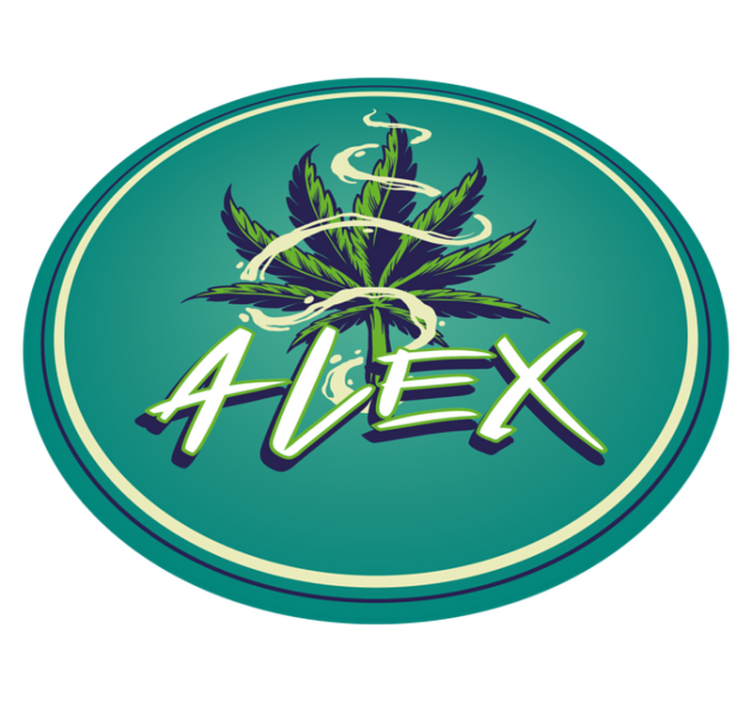 Alfombra vinílica personalizable Graffiti de ilustración de canna - TenVinilo