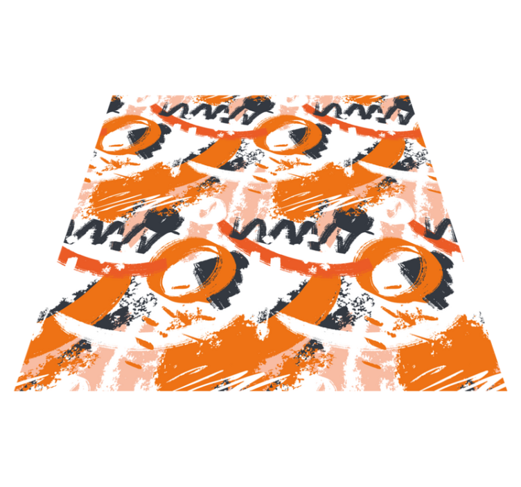 Alfombra vinílica moderna las formas abstractas estallan - TenVinilo