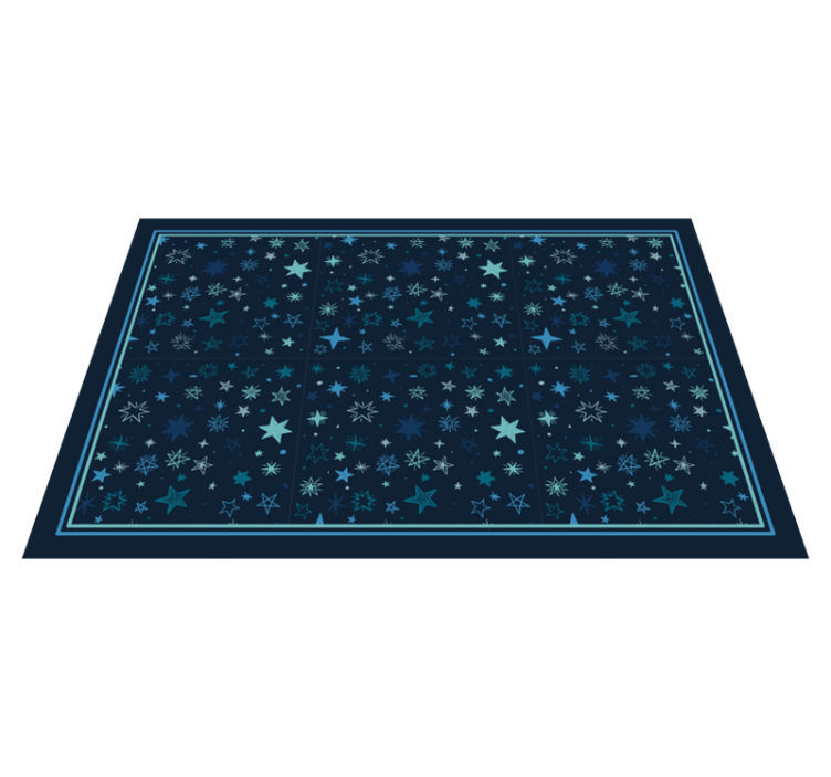 Alfombra vinílica de estrellas diseño de motivo celestial - TenVinilo