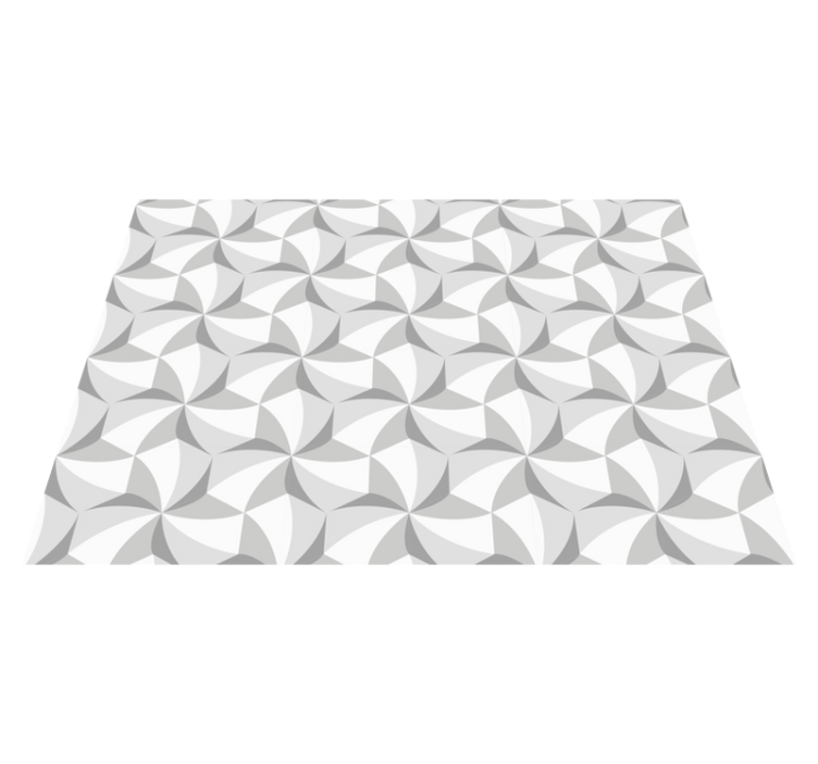 Alfombra vinílica geométrica patrón de remolino abstracto - TenVinilo