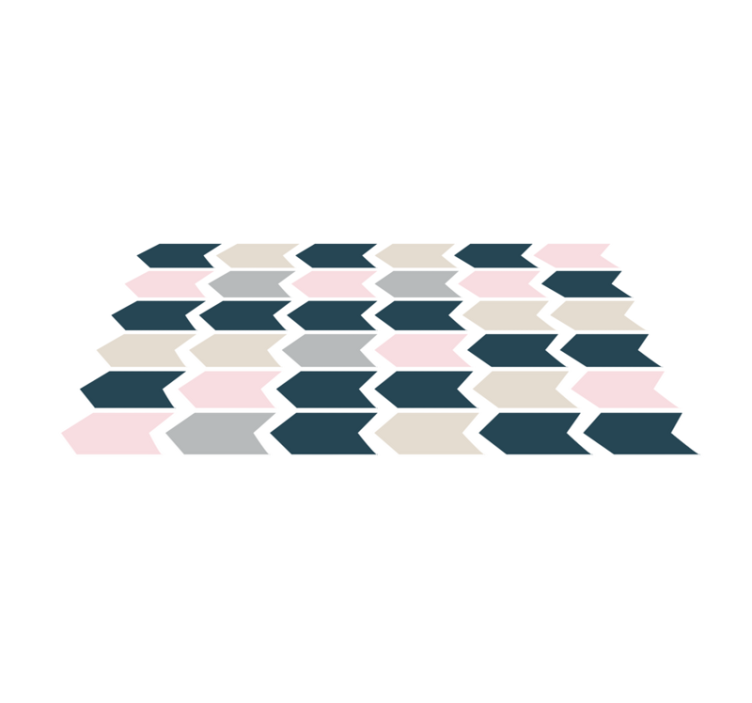 Alfombra vinílica geométrica patrón geométrico elegante - TenVinilo