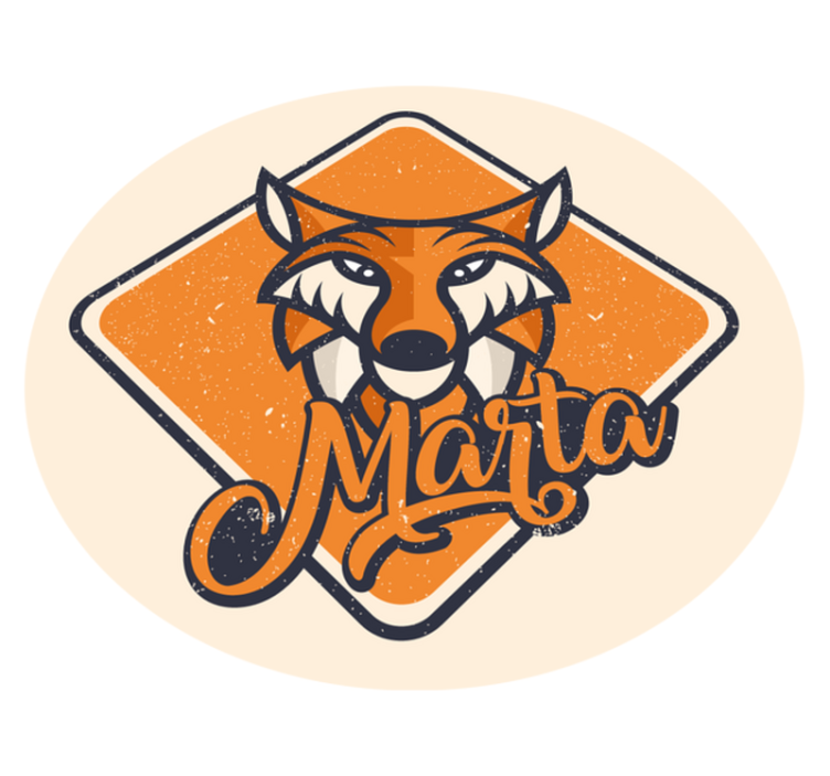 Alfombra vinílica personalizable zorro inteligente adaptable - TenVinilo