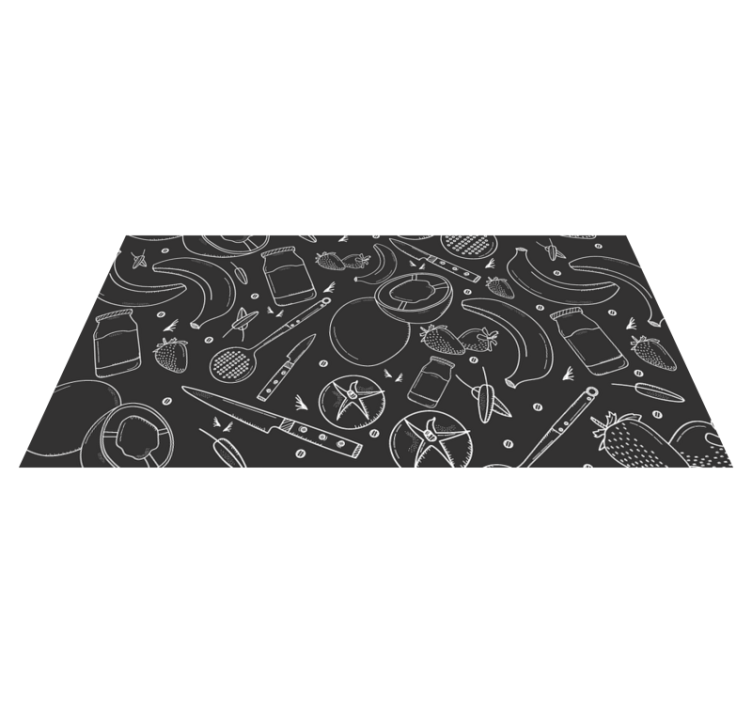 Alfombra vinílica para cocina elementos - TenVinilo