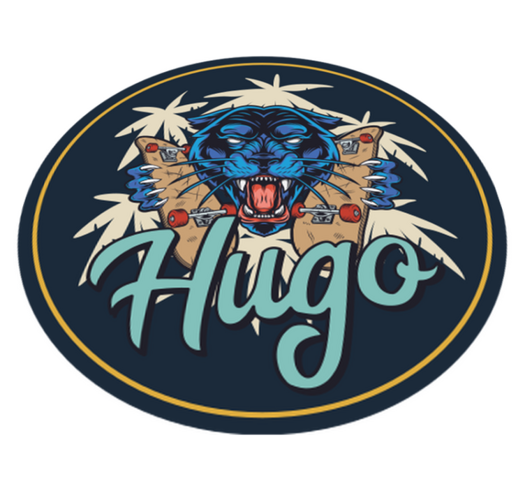 Alfombra vinilo animal pantera personalizado - TenVinilo