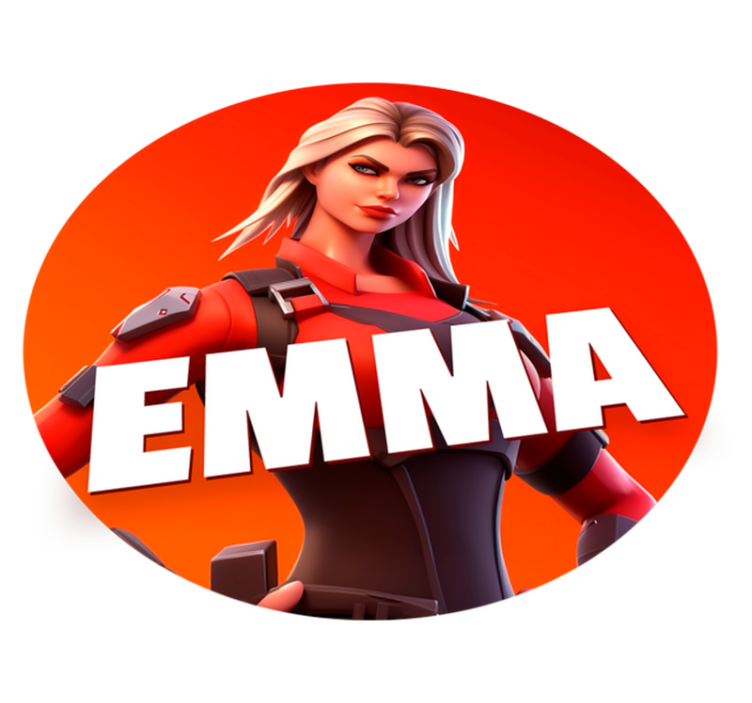 Alfombra vinilo personaje femenino videojuego - TenVinilo