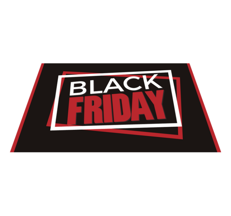 Alfombra vinílica negra promoción Black Friday - TenVinilo