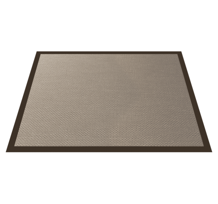 Alfombra vinílica beige contorno de color más oscuro - TenVinilo
