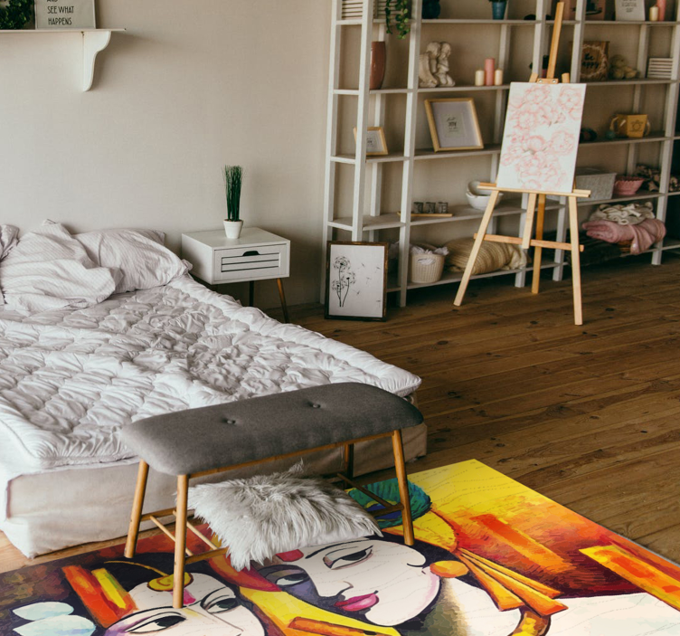 Alfombra vinílica salón esencia cultural - TenVinilo