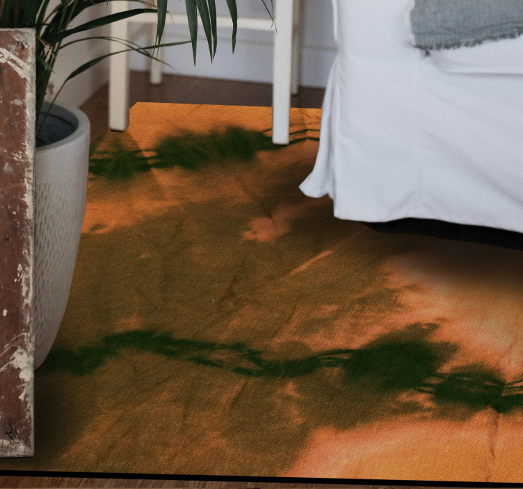 Alfombra vinílica imitación teñido anudado colorido - TenVinilo