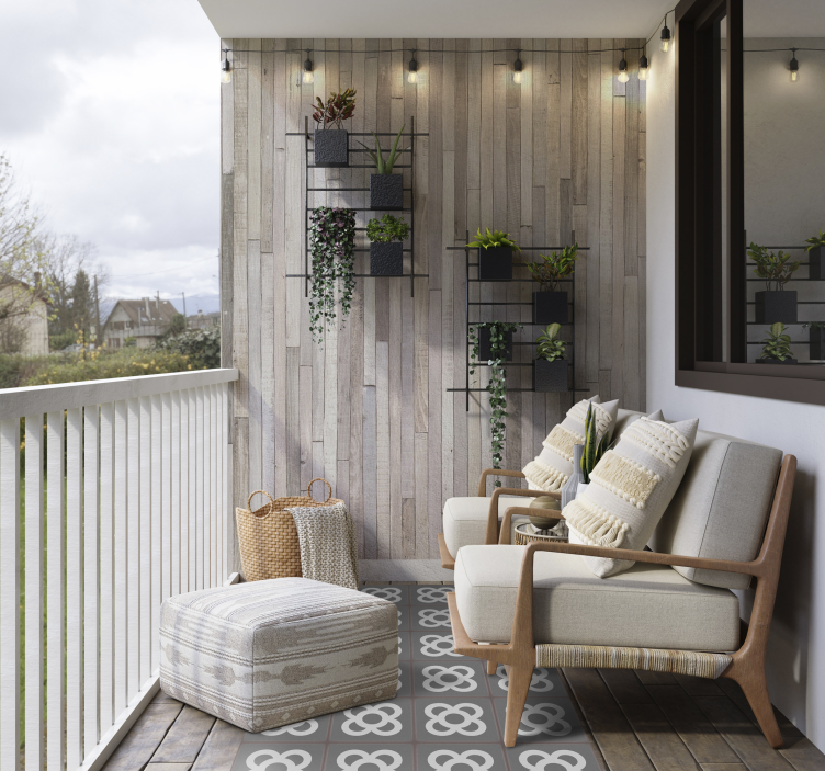 Alfombra vinílica gris panot Barcelona - TenVinilo