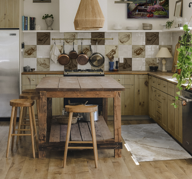 Alfombra vinílica imitación mármol acabado elegante - TenVinilo