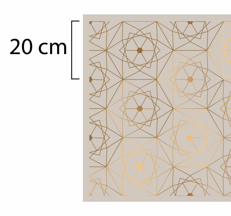 Alfombra vinílica geométrica patrón abstracto de líneas - TenVinilo