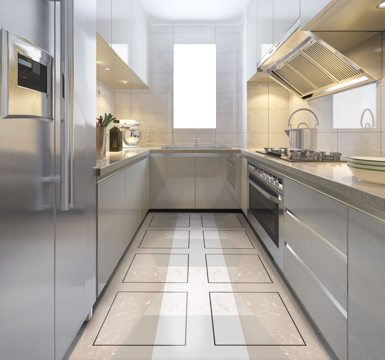 Alfombra vinílica textura Azulejos de mármol - TenVinilo