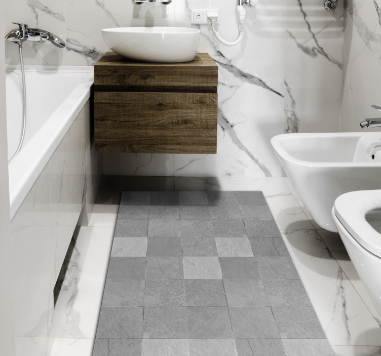 Alfombra vinílica textura piedra Baldosas de moqueta - TenVinilo