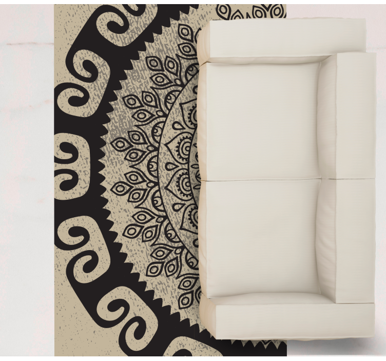 Alfombra vinílica vintage Loribaft diseño vintage - TenVinilo