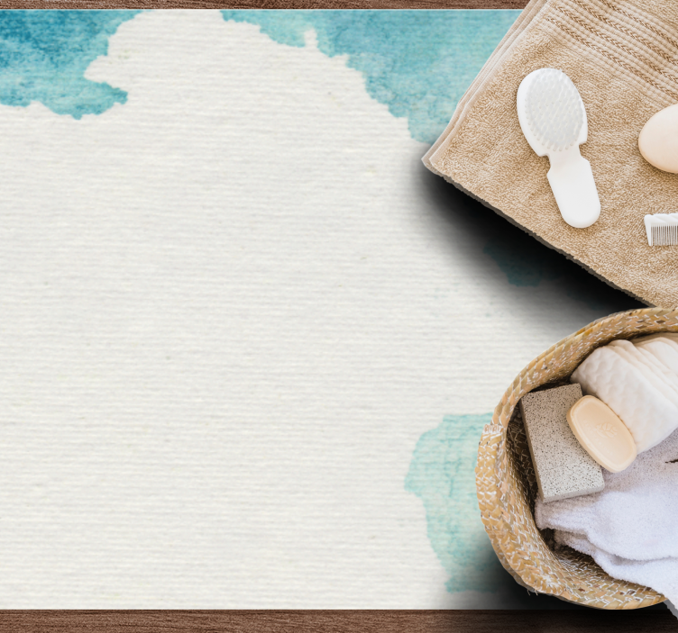 Alfombra vinílica baño suave efecto agua - TenVinilo