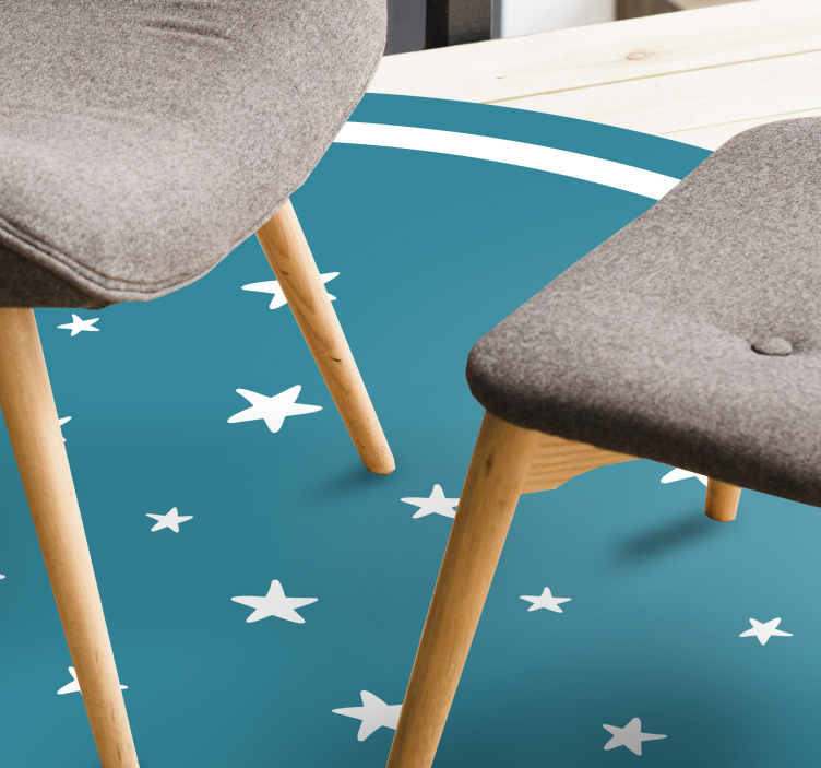 Alfombra vinílica de estrellas motivo estelar - TenVinilo
