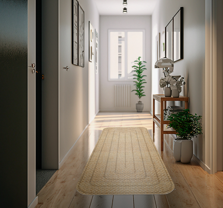 Alfombra vinilo efecto textura de yute - TenVinilo