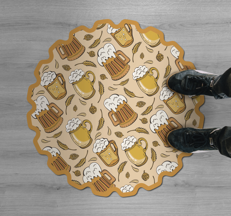 Alfombra vinílica evento festival de cerveza - TenVinilo