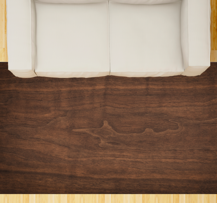 Alfombra vinílica imitación madera rica textura de nuez - TenVinilo