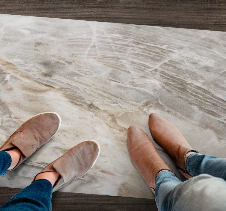 Alfombra vinílica imitación mármol acabado elegante - TenVinilo