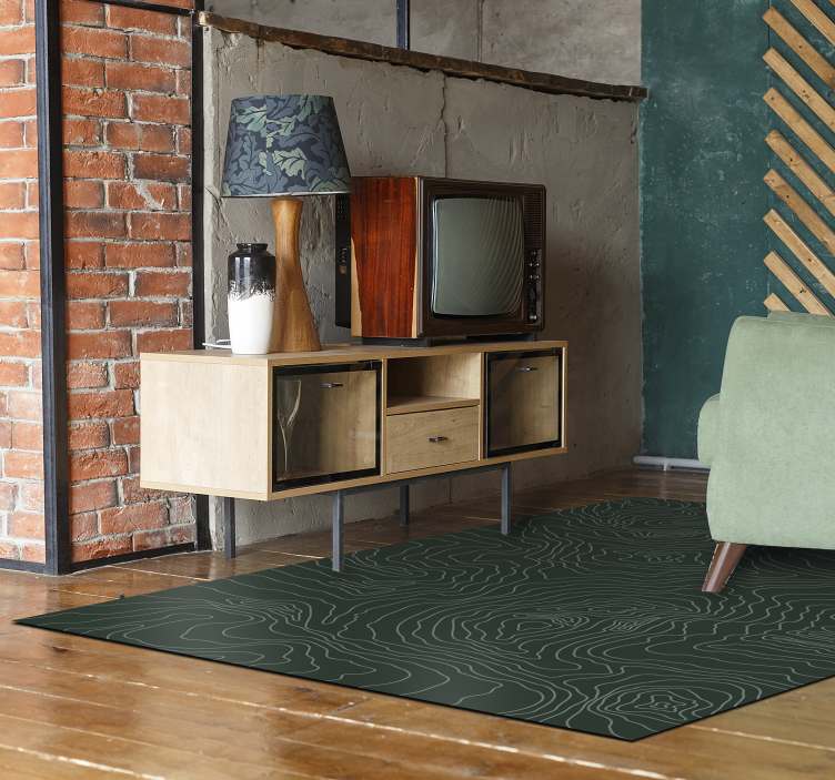 Alfombra vinílica mapa topográfico - TenVinilo