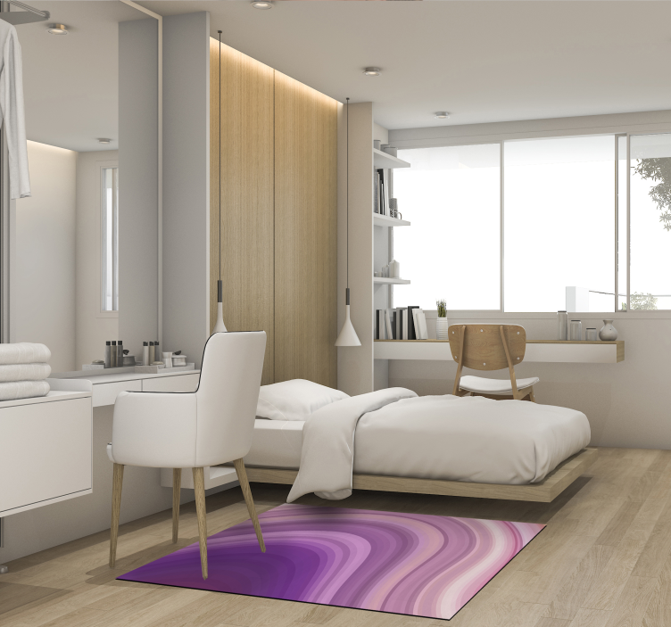 Alfombra vinílica moderna abstracta purpura - TenVinilo