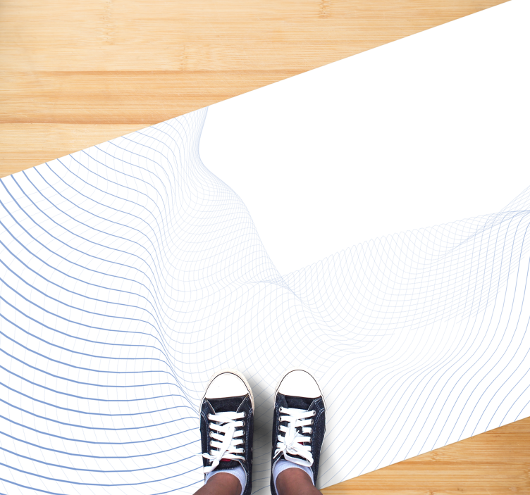 Alfombra vinílica moderna patrón de onda de fluido - TenVinilo