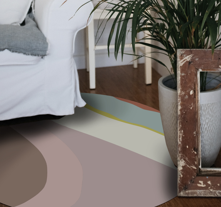 Alfombra vinilo mosaico estilo retro - TenVinilo