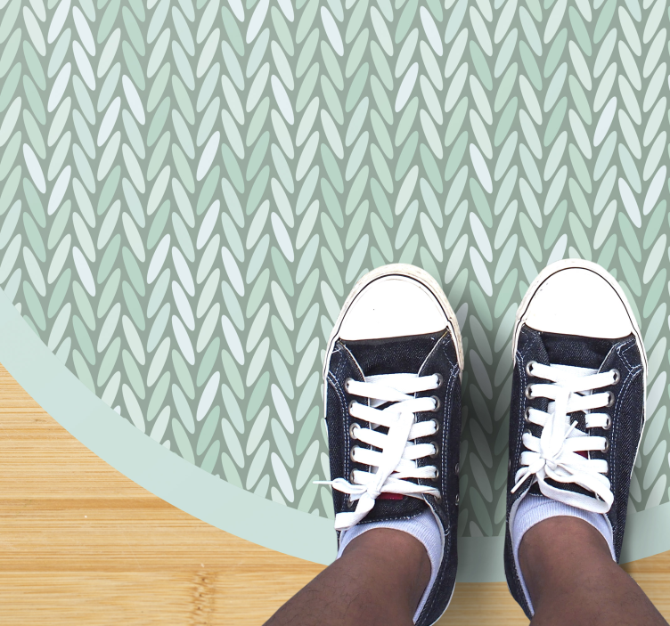 Alfombra vinílica rayas patrón de rayas retorcidas - TenVinilo