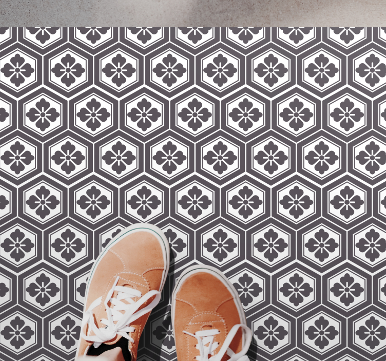 Alfombra vinilo rectangular Patrón tradicional japonés - TenVinilo