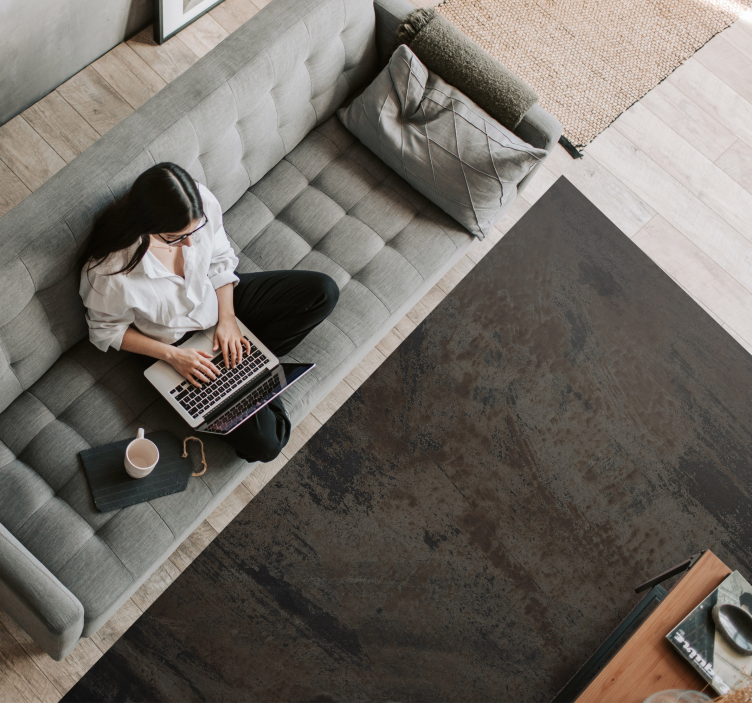 Alfombra vinilo efecto hierro oxidado - TenVinilo