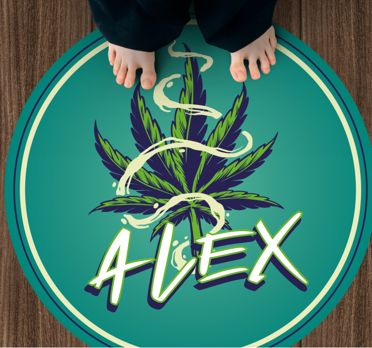 Alfombra vinílica personalizable Graffiti de ilustración de canna - TenVinilo