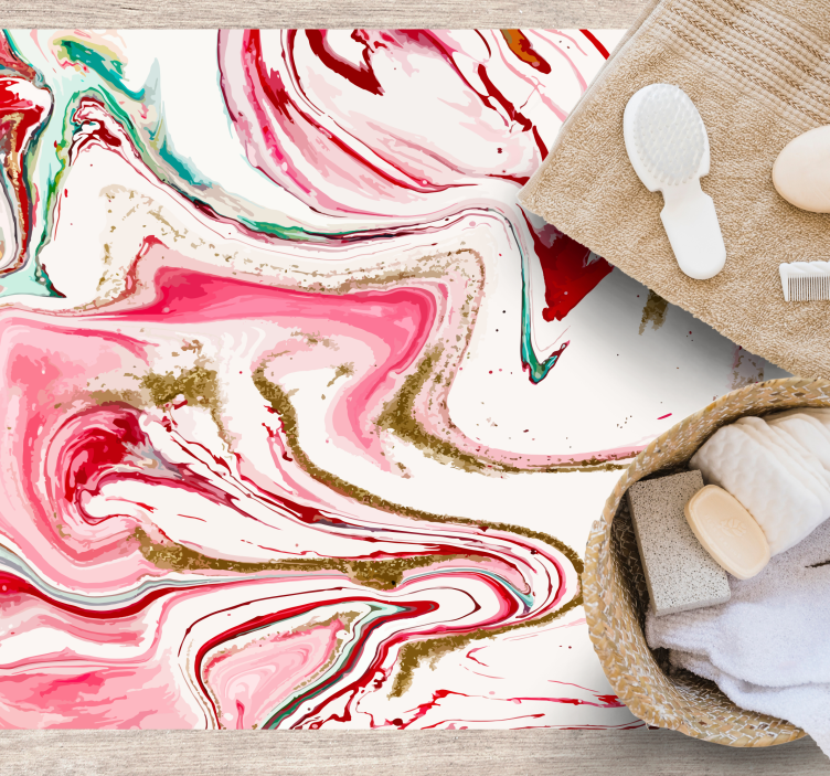 Alfombra vinílica textura Nebulosa acuarela multicolor - TenVinilo