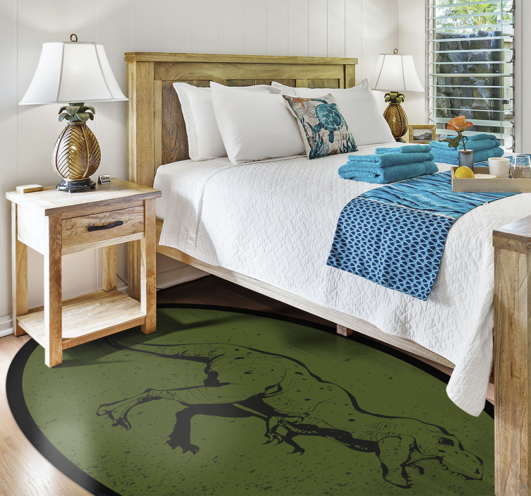 Aflombra vinílica animales Espantoso tiranosaurio rex - TenVinilo