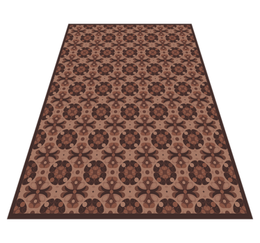 Alfombra vinílica hidráulica mocha mousse - TenVinilo