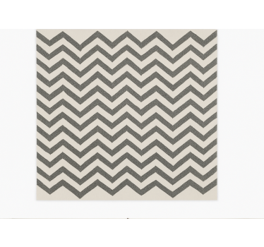 Alfombra vinílica comedor patrón de zigzag de chevron - TenVinilo