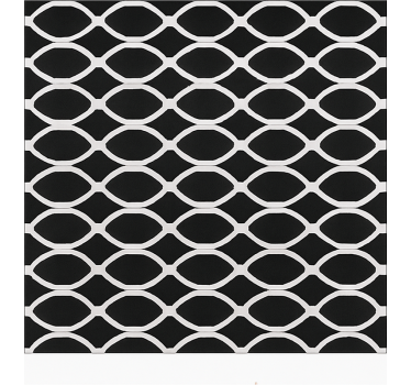 Alfombra vinílica comedor diseño ovalado monocromático - TenVinilo