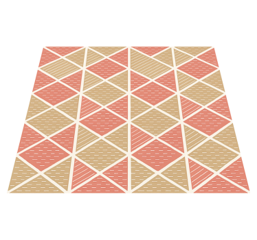 Alfombra vinílica comedor estilo escandinavo gráfico - TenVinilo
