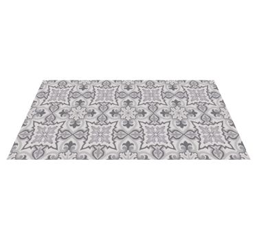 Alfombra vinílica hidráulica cocina gris baroni - TenVinilo