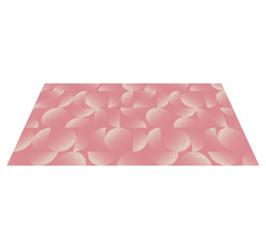 Alfombra vinílica comedor pastel semicírculos - TenVinilo