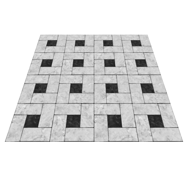 Alfombra vinílica comedor baldosas de piedra gris - TenVinilo