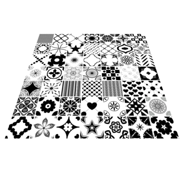 Alfombraa vinílica de azulejos monocolor - TenVinilo